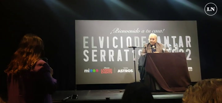Joan Manuel Serrat se despide del público argentino