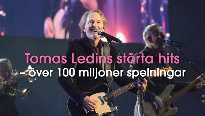 Här är Tomas Ledins fem störta hits – över 100 miljoner spelningar