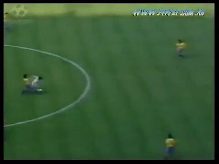 El gol de Caniggia ante Brasil en el Mundial de Italia 1990 - Fuente: YouTube