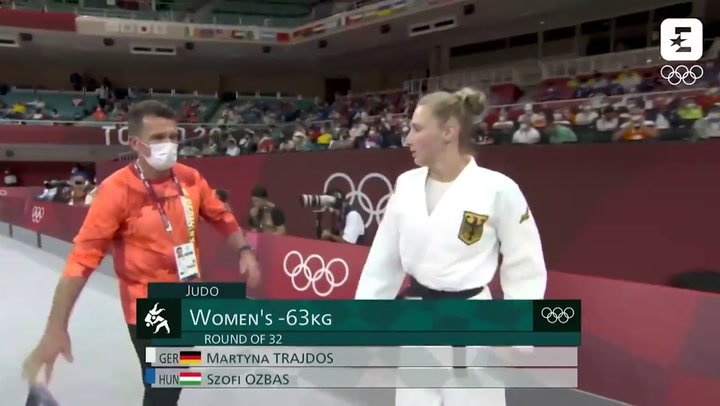 German judo athlete is slapped by coach in pre-fight 'ritual'