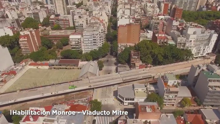 Viaducto Mitre: la calle Monroe reabierta al tránsito sin barreras