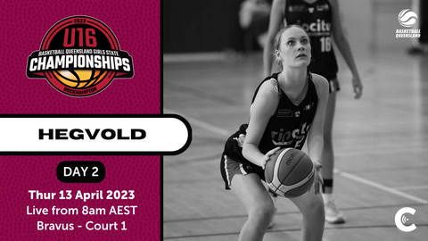 13 April - Basketball QLD Girls State Championships - Bravus Court 1 - Day 2 - Live from 8 AM