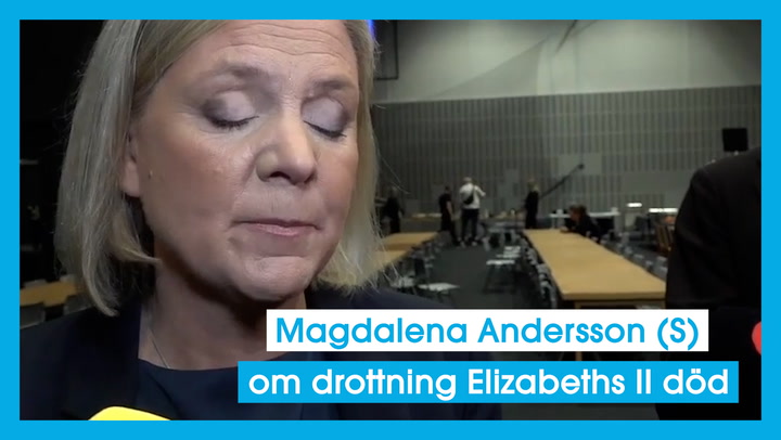 Magdalena Andersson (S) om drottning Elizabeths II död
