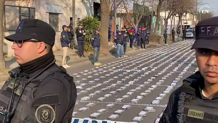 Secuestraron 1658 kilos de cocaína en Rosario