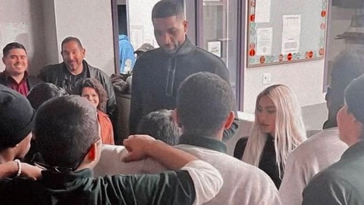 Kim Kardashian and Tristan Thompson join inmates for Thanksgiving meal |  Lifestyle | Independent TV