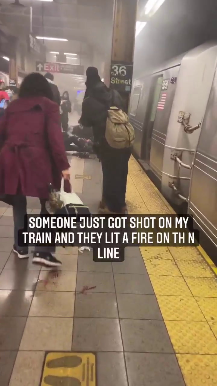 Tiroteo en Nueva York: al menos 13 heridos en una estación de subte en Brooklyn