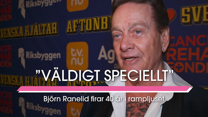 Björn Ranelid firar 40 år i rampljuset: ”Väldigt speciellt”