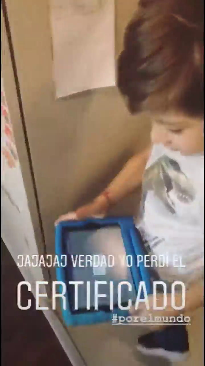Momo, el hijo de Jimena Barón, tuvo que vacunarse y no fue tarea fácil - Fuente: Instagram