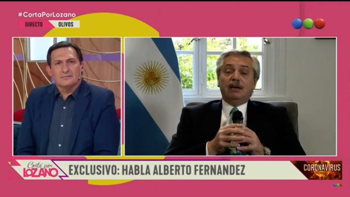 Alberto Fernández: 'Se terminó la Argentina de los vivos' (Abril de 2020)