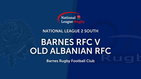 Barnes RFC v Old Albanian RFC