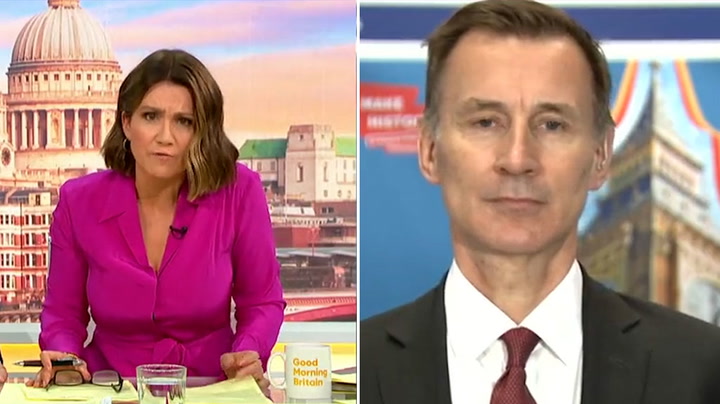 Jeremy Hunt accused of being a crowdpleaser in fiery Good Morning Britain interview