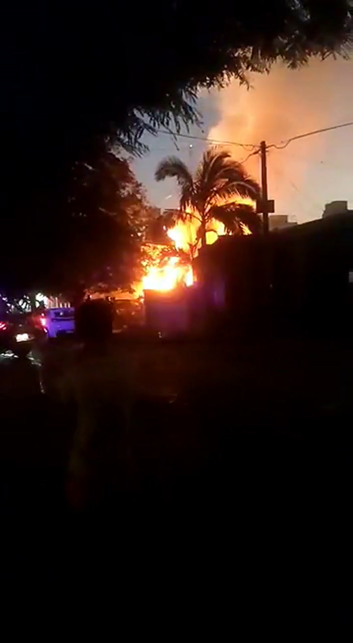 Explosión e incendio en una casa de Santa Fe