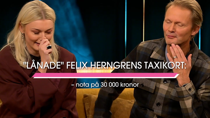 "Lånade" Felix Herngrens taxikort – nota på 30 000 kronor