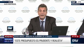 Sergio Massa: "Para el 2023, la inflación proyectada es del 60%"