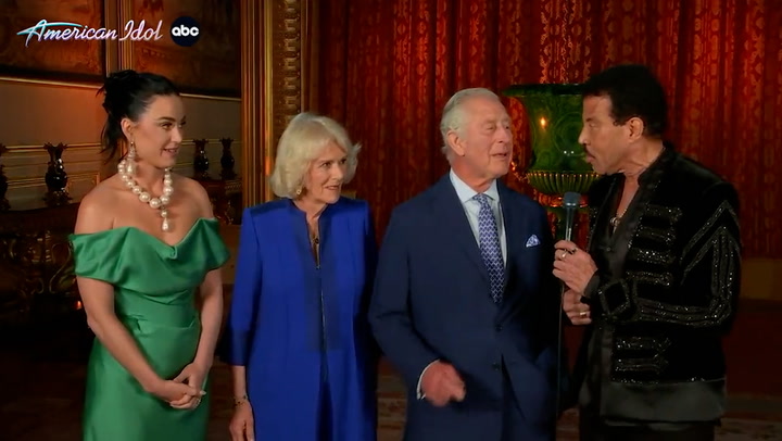 King Charles III and Queen Camilla appear on American Idol during coronation concert