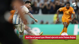 Mundial de Qatar 2022. Así fue el penal que Messi ejecutó ante Países Bajos