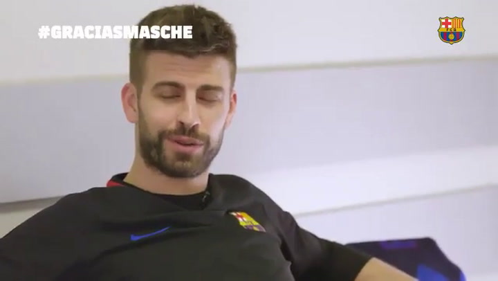 Así despidieron los jugadores del Barcelona a Mascherano