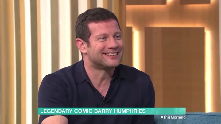 Barry Humphries mistakenly congratulates Dermot O’Leary for ‘bravely’ coming out