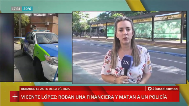 Vicente López: Roban una financiera y matan a un policía