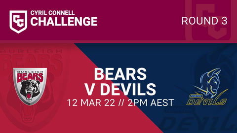 12 March - Cyril Connell Challenge Round 3 - Burleigh Bears v Norths Devils
