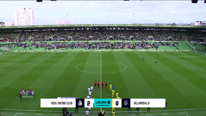 LaLiga Hypermotion (J17): resumen y goles del Racing Santander 2-0 Villarreal B