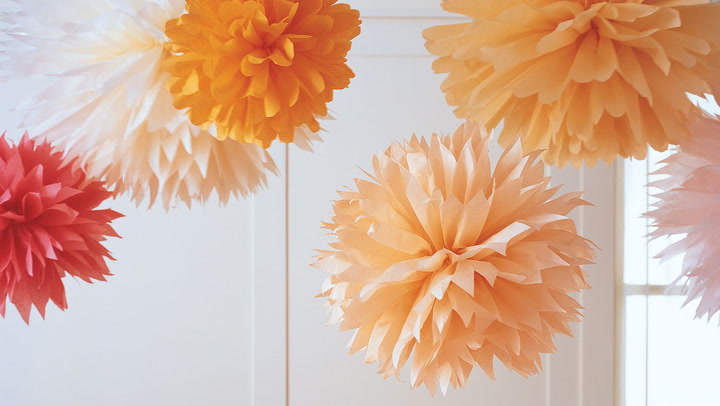 The Wedding March: 30 Minute Tissue Paper Pom Poms - Best Bib and