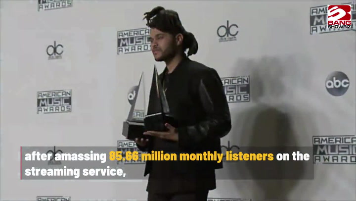 The Weeknd becomes most-listened-to artist on Spotify