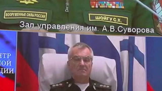 Rusia mostró por teleconferencia a Viktor Sokolov, el comandante de la Flota del mar Negro que Ucrania dio por muerto