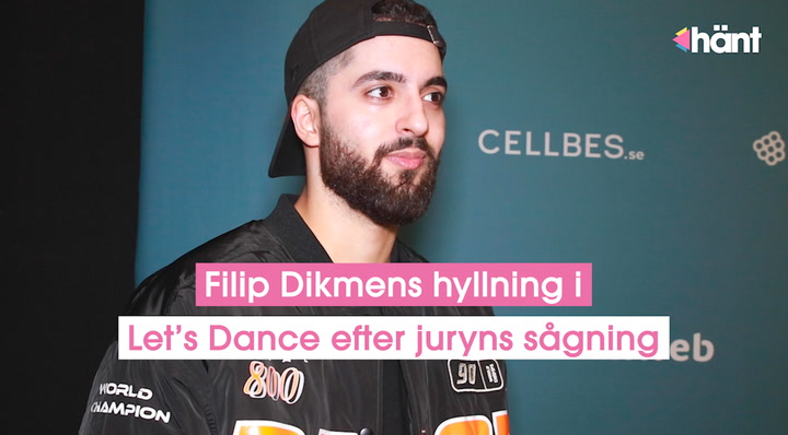 Filip Dikmens hyllning i Let’s Dance efter juryns sågning