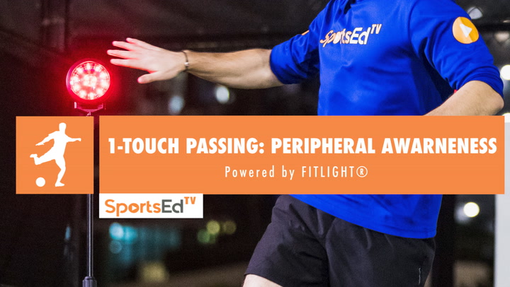 1-TOUCH SOCCER PASSING DRILL: PERIPHERAL AWARENESS