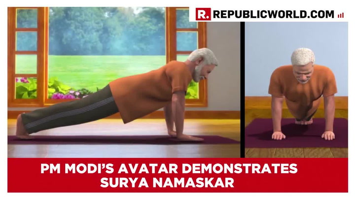 Yoga Day 2019 | WATCH: PM Modi's animated avatar demonstrates the Surya  Namaskar, tells you exactly why you should do it too | India News