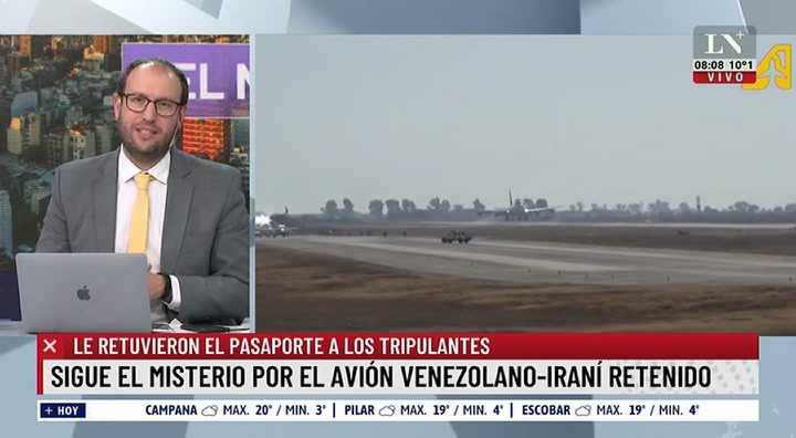 Polémica por el avión venezolano-iraní retenido en Ezeiza