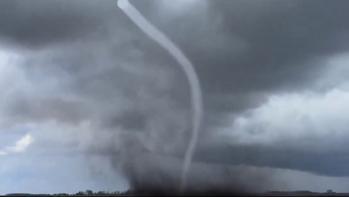 Super Close View Of The Tornado At 3pm North Of Manson, Iowa.