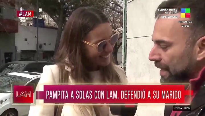 Pampita habló tras la pelea entre Roberto García Mortián y Alejandro Bodart 
