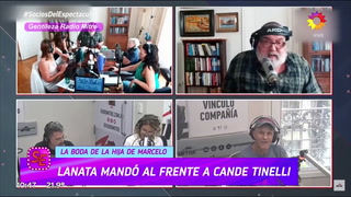Jorge Lanata cuestionó el casamiento de Cande Tinelli y Coti Sorokin
