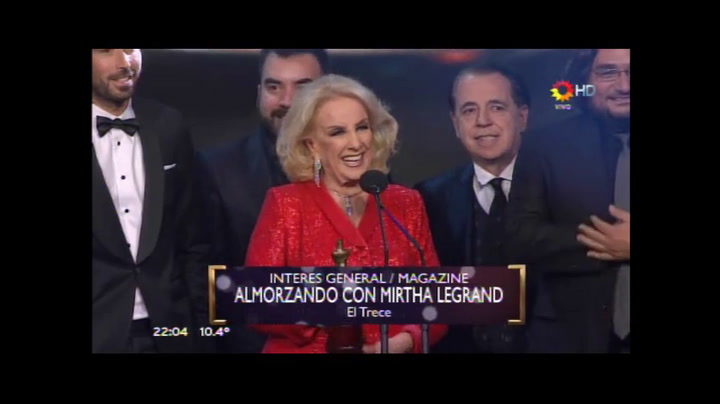 Premios Martín Fierro 2015: Mirtha Legrand recordó a Sergio Renán a un día de su muerte