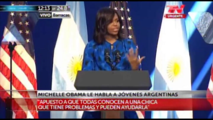 Michelle Obama habla de María Eugenia Vidal y Margarita Barrientos