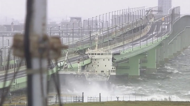 Jebi', el tifón más potente que llega a Japón en 25 años - Fuente: AFP