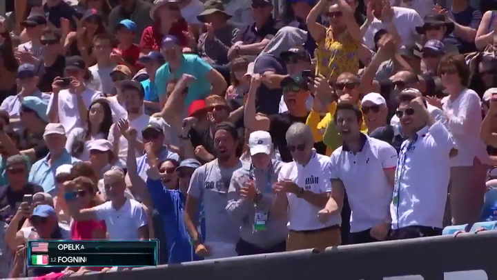 Australian Open: increíble triunfo de Fabio Fognini luego de momentos tensos - Fuente: Twitter