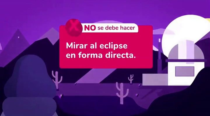Las recomendaciones para disfrutar el eclipse sin riesgos - Fuente: Gobierno de San Juan