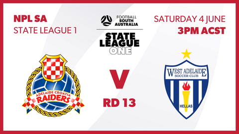 Adelaide Raiders - NPL SA v West Adelaide - NPL SA 2