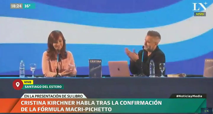 Habla Cristina tras la confirmación de la fórmula Macri-Pichetto