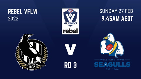 27 February - Round 3 - Collingwood v Williamstown