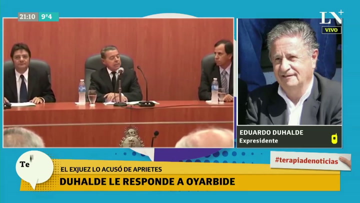Eduardo Duhalde: “Oyarbide está confundido, no tiene importancia lo que diga”