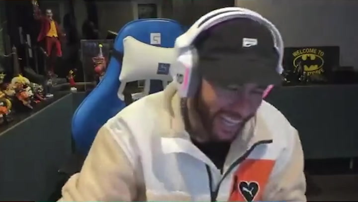 Neymar's reaction to losing €1M within an hour during Twitch casino session