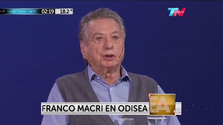 Franco Macri define a su hijo Mauricio Macri - Fuente: TN