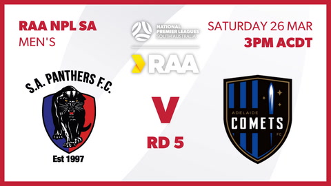 26 March - NPL SA RAA Mens - South Adelaide v Adelaide Comets