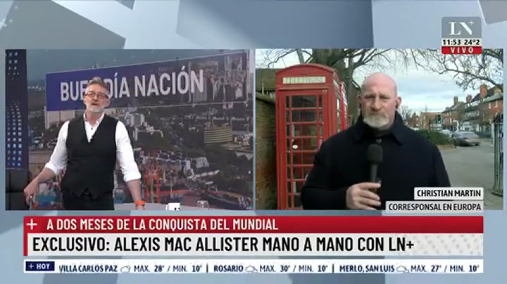 Christian Martín confirmó la separación de Alexis Mac Allister
