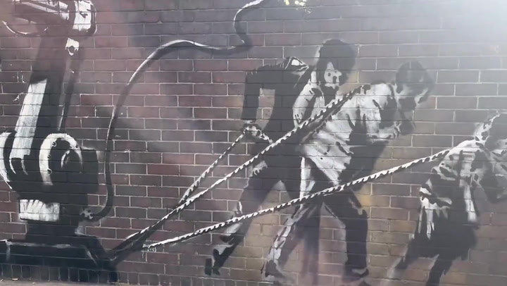 Suspected new Banksy mural appears in London: 'Another World is Possible'