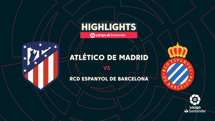 LaLiga (J13): Resumen y goles del Atlético de Madrid 1-1 Espanyol